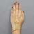 JewelMaze Austrian Stone And Pearl Gold Plated Hand Harness-1503119