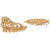 Zaveri Pearls Antique Gold Tone Muti Layer Chandbali Earring-ZPFK6996