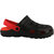 Birde Black  Red EVA Slip-On Clogs For Mens