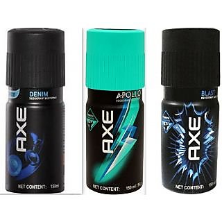 AXE New Original Deo Deodorants Body Spray For Men - Combo Pack Of 3 Pcs