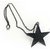Popular Black Star Pendant Necklace Black Chain Statement Unisex Jewelry