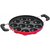 Heavy Weight Non-Stick 12 Cavity Appam Patra Side Handle with lid, Black (Appam06)