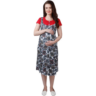 Ruby Red Maternity Dress