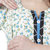 MomToBe Women's Cotton Beige & Blue Maternity Kurti