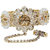 DnO Designer Ring Bracelet for women in Golden Color