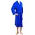 Bath Robe/ Gown 100 Cotton Large Size in Blue Color