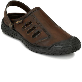 Buy El Paso Men's Brown Synthetic Leather Mule Casual Sandals Online @ ₹999  from ShopClues