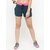 SPYFI Women's Sea Green Cotton Casual Elastic Shorts
