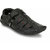 El Paso Men's Black Synthetic Leather Velcro Casual Sandals