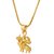 Dare by Voylla Gold Plated Goddess Durga Pendant With Chain For Men