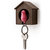 Daffodils Bird Nest Bird Keyring Brown Pink Key Chain (Brown, Pink) TH009