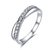 Princess Zircon Cross Design Adjustable Ring For Women & Girls
