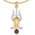 Dare by Voylla Men's Trishul With Shivling Pendant With Chain Graced With Rudraksha