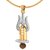 Dare by Voylla Men's Trishul With Shivling Pendant With Chain Graced With Rudraksha