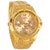 Rosra Casual Round Gold Metal Analog Quartz Men's Watch