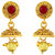 ASMITTA JEWELLERY Jalebi Design Gold Plated Gold Color Zinc Matinee Necklace Set For Women (Set Of 3 )