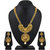 ASMITTA JEWELLERY Jalebi Design Gold Plated Gold Color Zinc Matinee Necklace Set For Women (Set Of 3 )