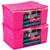 Kuber Industries Cotton Saree Cover Combo 2 Pcs Set And Single Packing Saree Cover 12 Pcs Set (Pink)