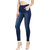 Miss Chase Women's Blue Super Skinny Fit Jeggings