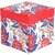 Literacy India Indha Hand Block Printed Jewellery Box In Square Shaped