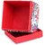 Literacy India Indha Hand Block Printed Jewellery Box In Square Shaped