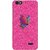 Mobicture Pink Butterfly Premium Printed High Quality Polycarbonate Hard Back Case Cover For Huawei Honor 4C With Edge To Edge Printing