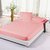 The Intellect Bazaar Satin Cotton King Fitted Elastic Bedsheet With 2 Pillow Covers,Peach