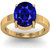 Jaipurforyou Certified Blue Sapphire(Neelam)  3.00 cts or 3.25 ratti Panchdhatu ring
