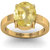 Jaipurforyou Certified Yellow Sapphire(Pukraj)  3.00 cts or 3.25 ratti Panchdhatu ring