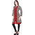 YALINA PLUS Black  White Printed With Embroidery Women's Kurti