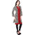 YALINA PLUS Black  White Printed With Embroidery Women's Kurti