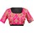 Stitch O Fab pink embroidery sequence women blouse-048 SOFpswb048
