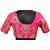 Stitch O Fab pink embroidery sequence women blouse-048 SOFpswb048