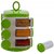 KITCHENRAFT 12 Jars Spices/Masala Rack Set, with 3 Different Halts, Transparent ABS Storage, Green