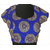 Stitch O Fab Royal Blue design Women Blouse-077