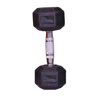 arnav Imported Rubber Coated Fixed Weight Hexagon Dumbbell One Pcs of 4 kg for Home Gym and Fitness