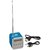 Mini Digital Portable Music MP3 Player Micro SD/TF USB Disk Speaker FM Radio TD-V26 - Blue