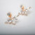 Mahi Gold Plated Trendy Dual wear Solitaire Stud and Leaf Drop Earrings with Crystal ER1109429G