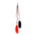 Zurii red  black feather earring