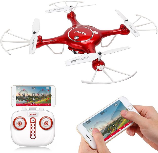 Buy SYMA X5UW Wi Fi FPV 720P HD Camera Quadcopter with Flight Plan Route and Altitude Hold Function App Control Drone Online 9999 from ShopClues