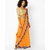 Florence Orange Faux Georgette Embroidered Saree with Blouse