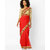 Florence Red Faux Georgette Embroidered Saree with Blouse