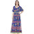 MansiCollections Multicolor Floral Poly Cotton Maxi Dress Dress For Women