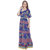 MansiCollections Multicolor Floral Poly Cotton Maxi Dress Dress For Women