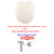 SHRUTI European Easy Move Wall Hung Toilet Seat cover, - Ivory + Free One Pcs SHRUTI Brass Health Faucet With Chrm Stand