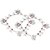 Urbanela Silver Plated Silver Alloy Anklets For Women