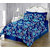 The Intellect Bazaar 160 TC Cotton King Fitted Elastic Bedsheet With 2 Pillow Covers,Blue