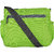 Favria Men  Women Green Polyester Sling Bag