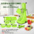 Ankur Standard Kitchen Combo Plastic Fruit Juicer With 6 In 1 Slicer and Multi Veg Cutter-Green