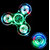 Imstar Crystal Transparent Fidget Spinner with Light